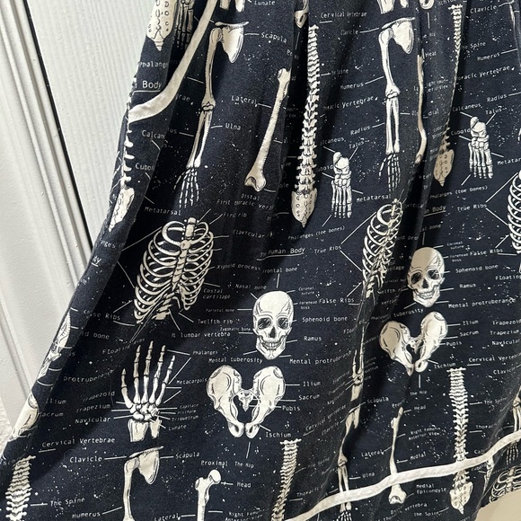 Glow in the Dark Skeleton Anatomy Print Dress - Picture 3 of 10